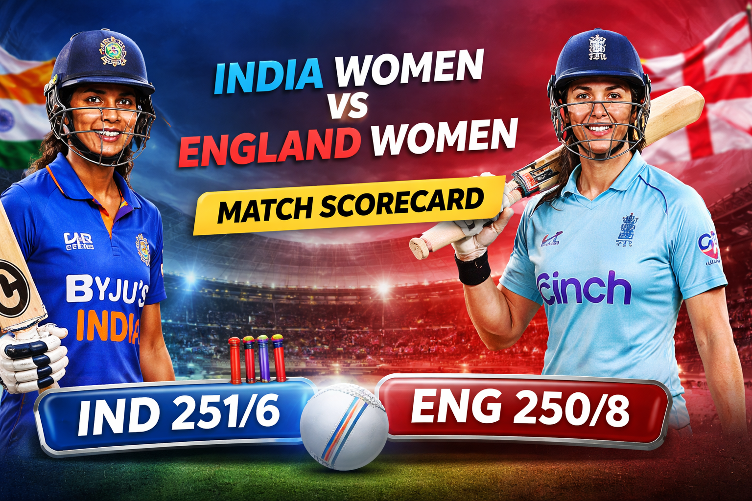 England cricket team vs india national cricket team match scorecard